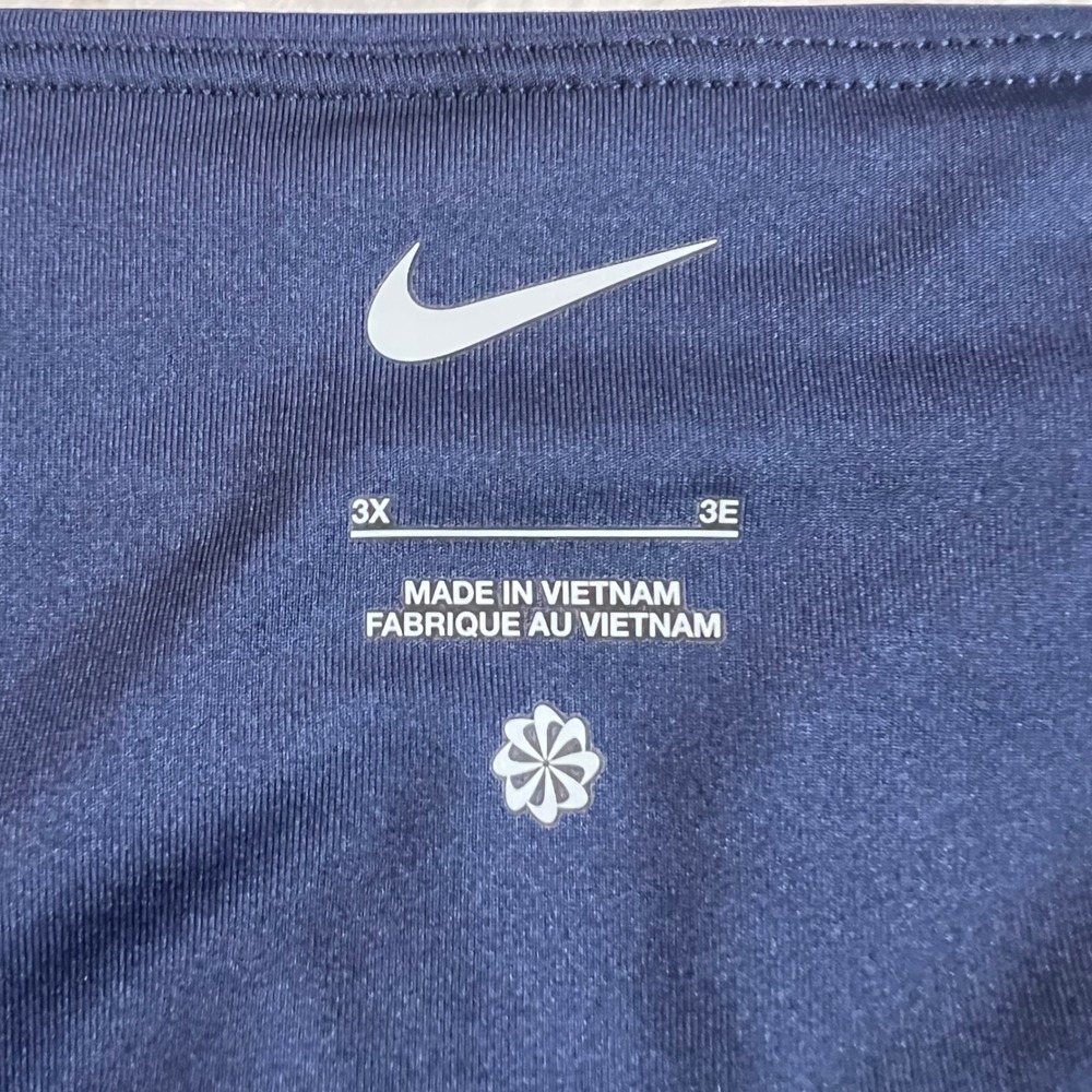 Nike Women's Swim High Waist Bikini Bottoms Navy Blue NESSA276 Plus Size 3X NEW - Picture 7 of 14